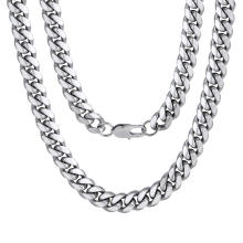 Custom Wholesale Amazon Men And Women Thick Miami Cuban Chain Necklace Hip Hop Jewelry Pendant